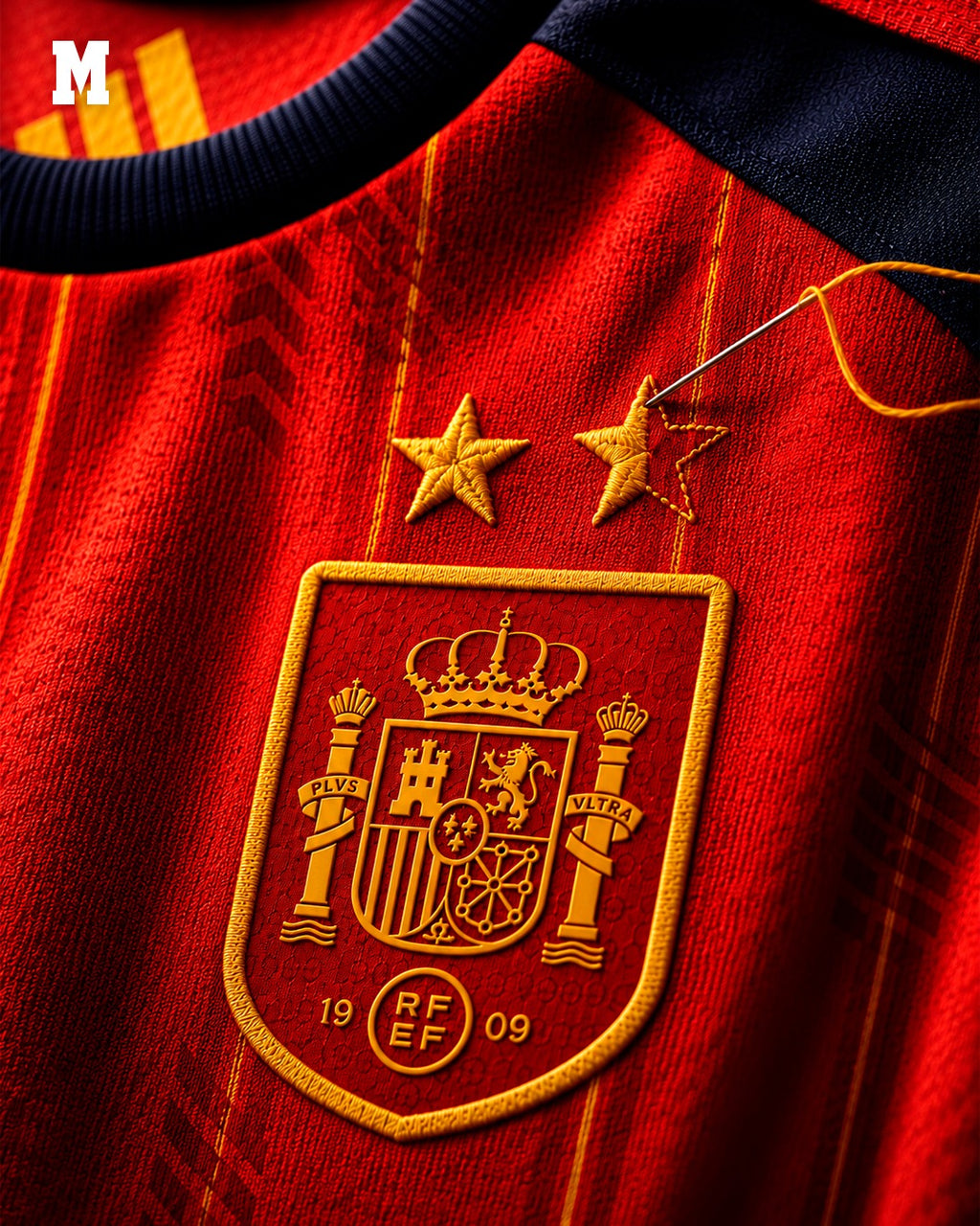 Spain home jersey exclusive edition with 2 star