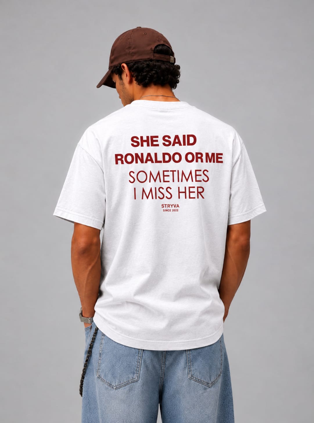RONALDO ON HER TEE